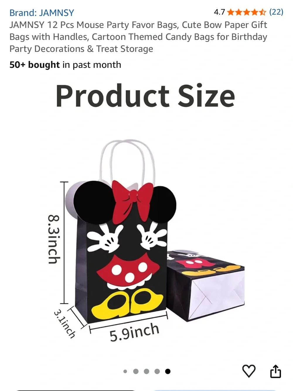 Pink Minnie Mouse Style Party Tableware Set - Unbranded